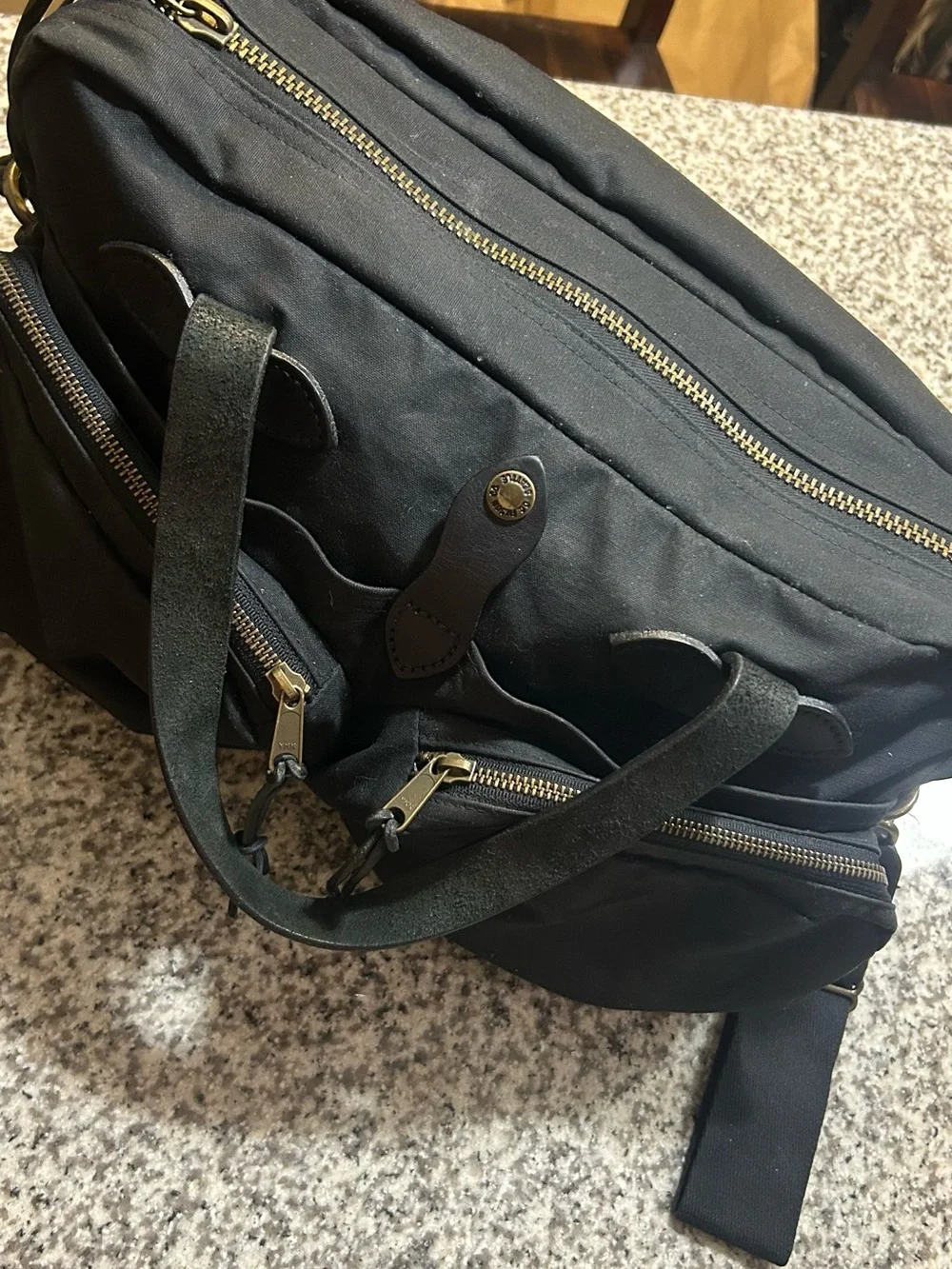 Filson Rare 24-Hour Briefcase in Black